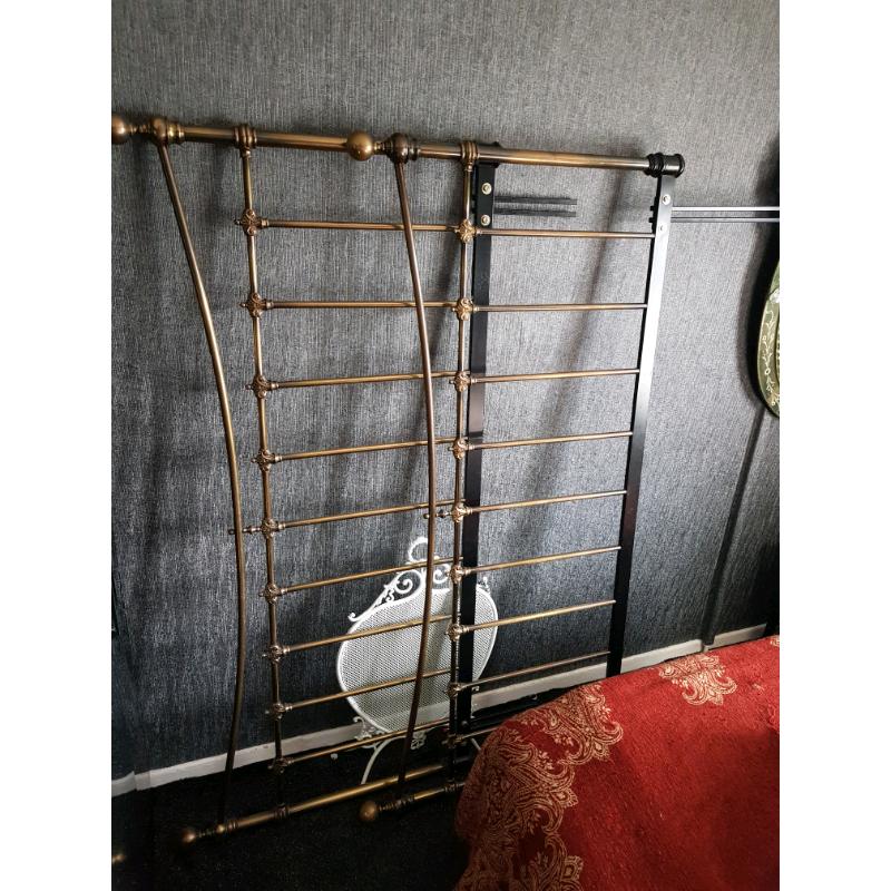 Wrought Iron/Brass Victorian Super King Size Head/Foot Board