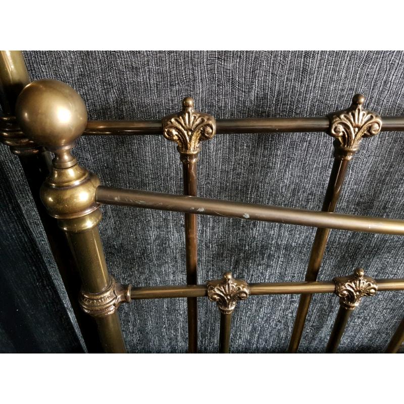 Wrought Iron/Brass Victorian Super King Size Head/Foot Board