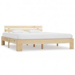 Bed Frame Solid Pine Wood 180x200 cm 6FT Super King-283165