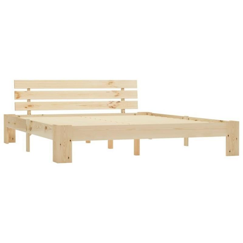 Bed Frame Solid Pine Wood 180x200 cm 6FT Super King-283165