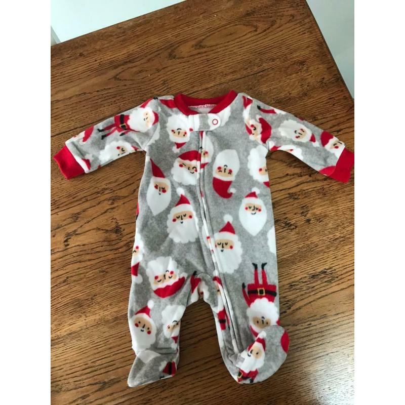 Newborn Santa Christmas babygrow