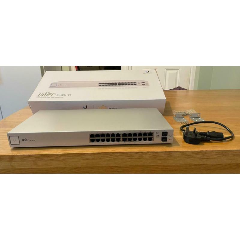 Ubiquiti US-24, 24 port Ethernet switch, NON Poe.