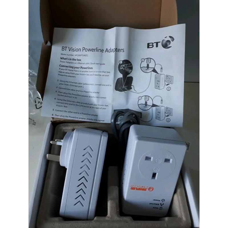 BT vision powerline adapters