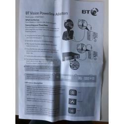 BT vision powerline adapters