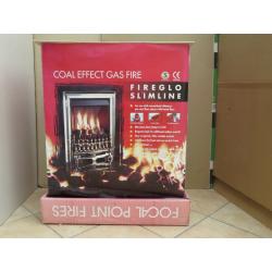 Slimline coal effect gas fire, unused and still boxed