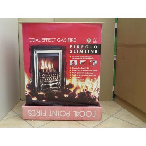 Slimline coal effect gas fire, unused and still boxed