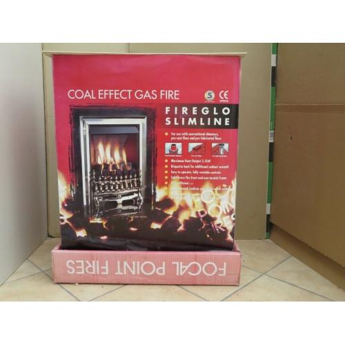 Slimline coal effect gas fire, unused and still boxed