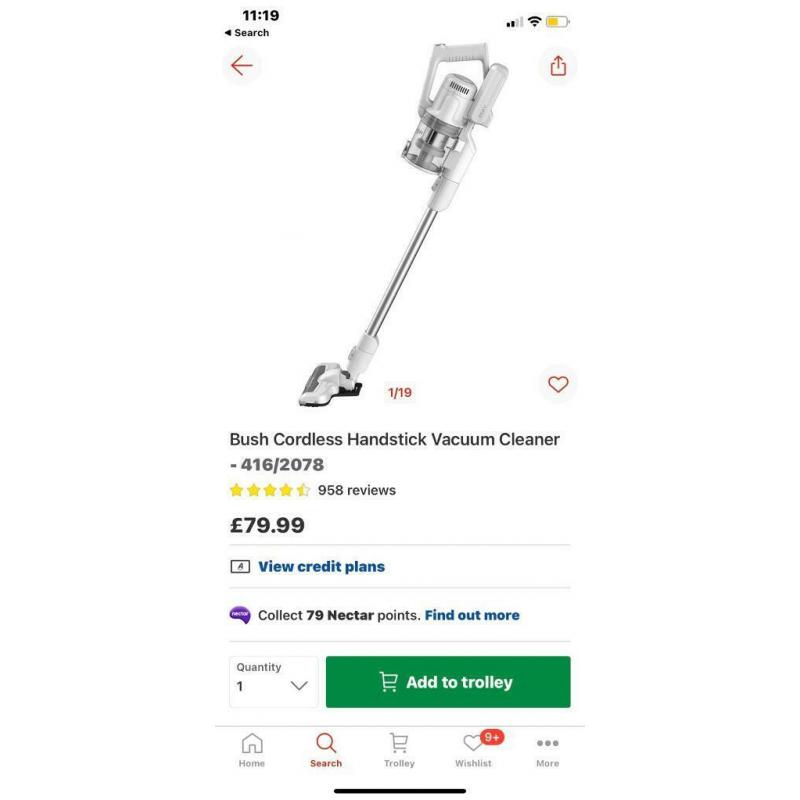 cordless vacuum bush