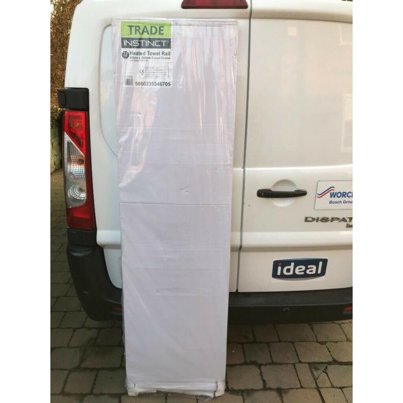 New chrome towel rail