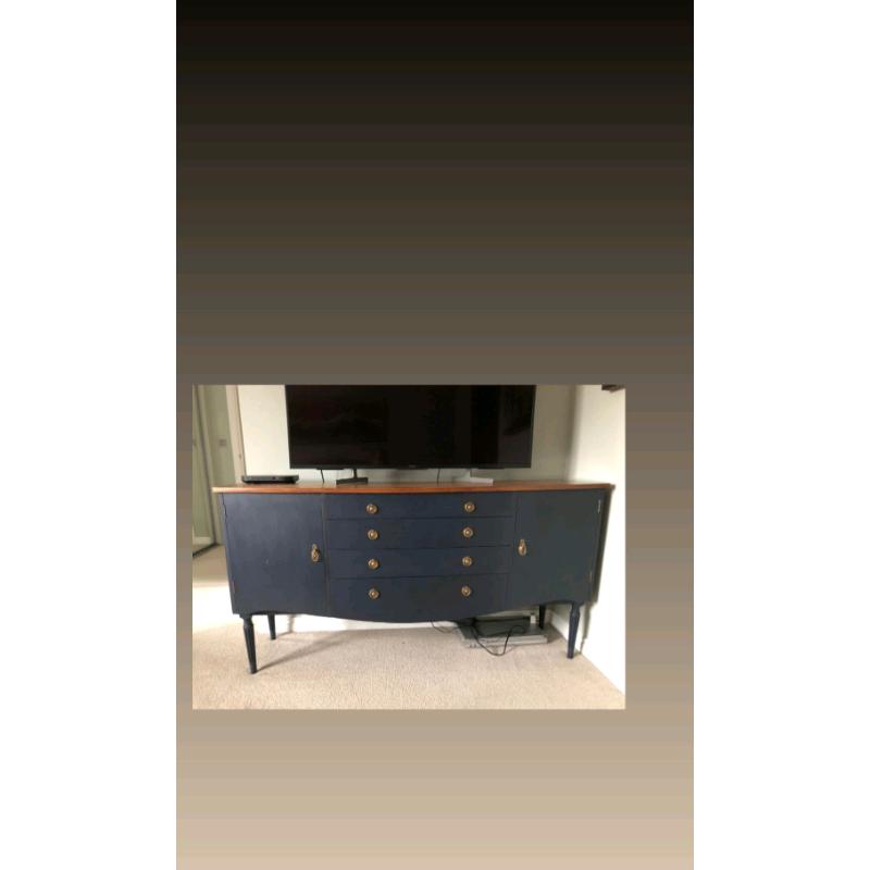 Sideboard, painted blue/grey colour