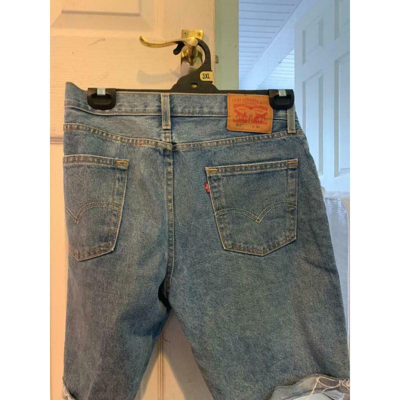 Levi jeans and shorts