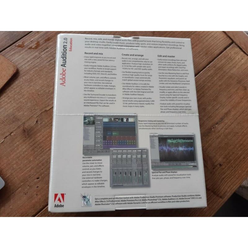 Adobe Audition 2.0 New never opened