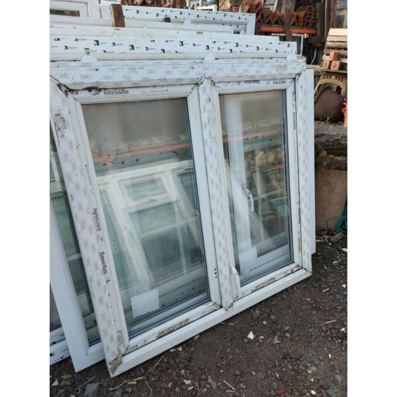 New UPVC Double Glazed White Window 1235mm W x 1220mm H