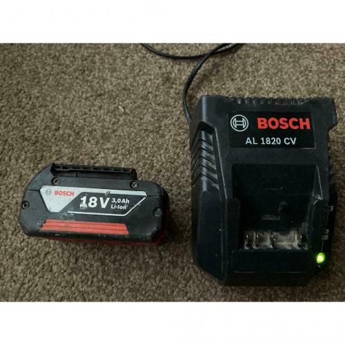 Bosch charger an battery