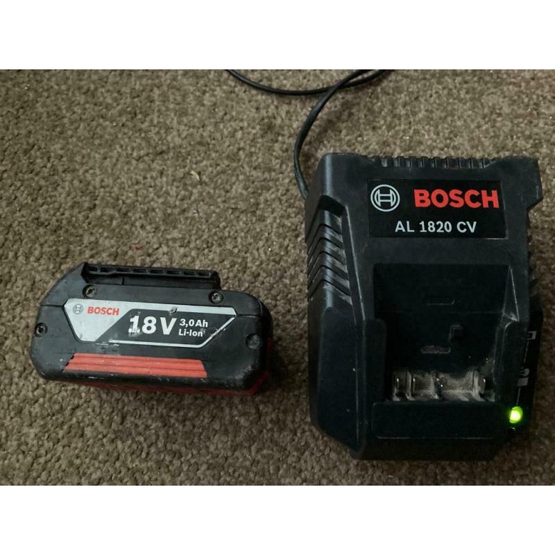 Bosch charger an battery