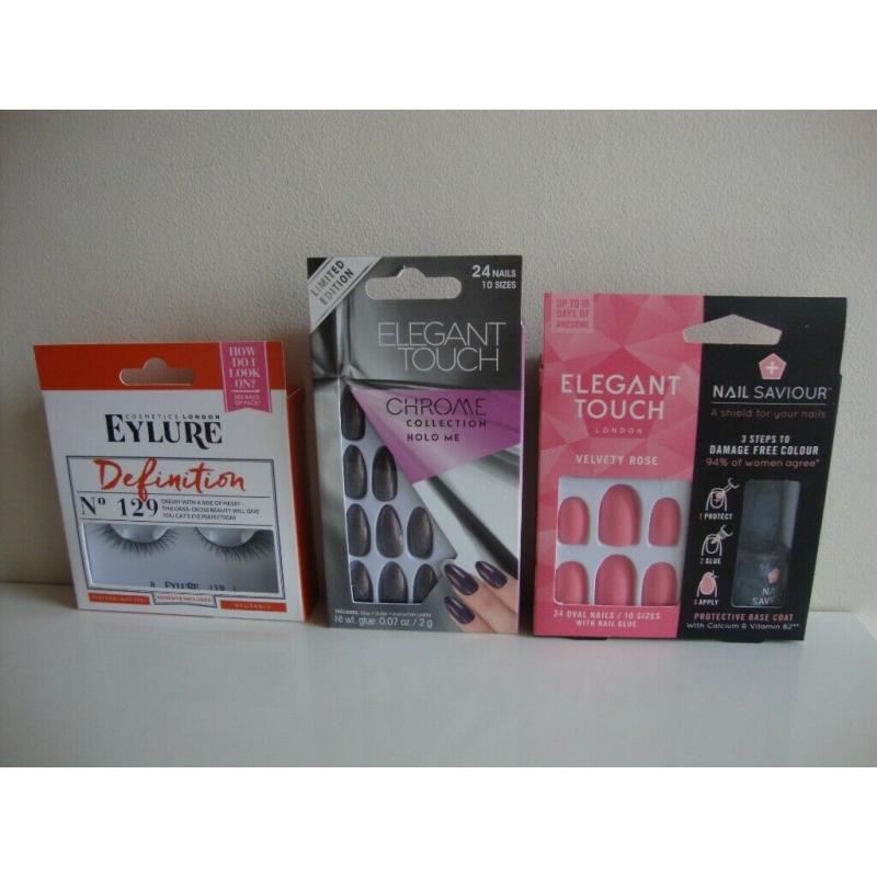 FALSE EYE LASHES, NAILS, HEATED LASH CURLERS, LASH APPLICATOR AND MORE - PRICE REDUCTION
