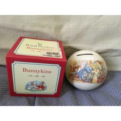 Royal Doulton Bunnykins - celebrate your Christening money box