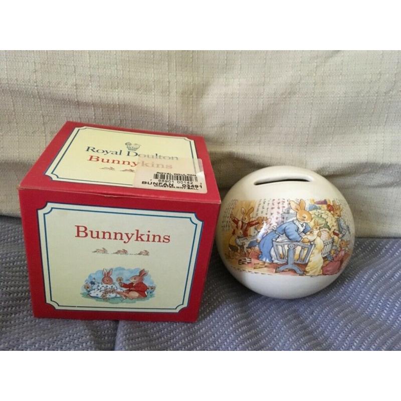 Royal Doulton Bunnykins - celebrate your Christening money box