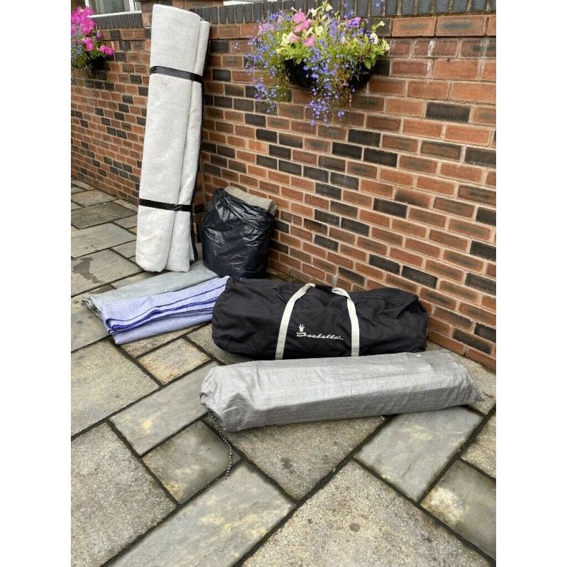 Isabella Ambassador Moonlight Awning. to Fit 1050-1100 Carbon X Poles. with Groundsheets and Carpet