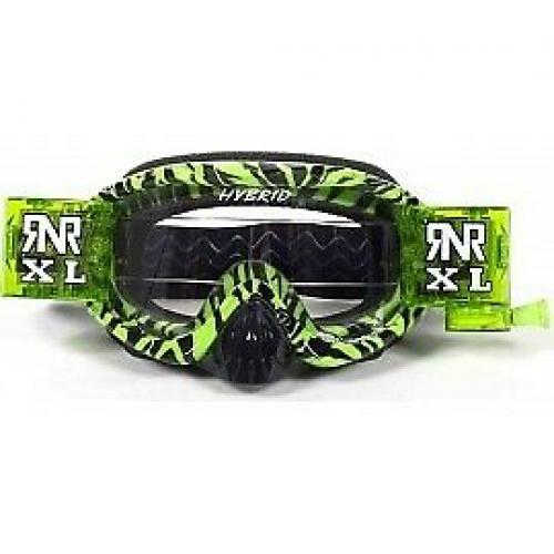 Motocross Goggles By Rip N Roll at Anniversary price Hybrid XL 36mm Wild Green