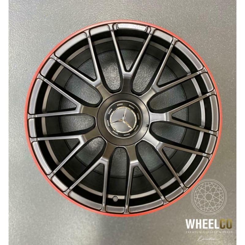 MERCEDES C63 RED LIP STYLE ALLOY WHEELS