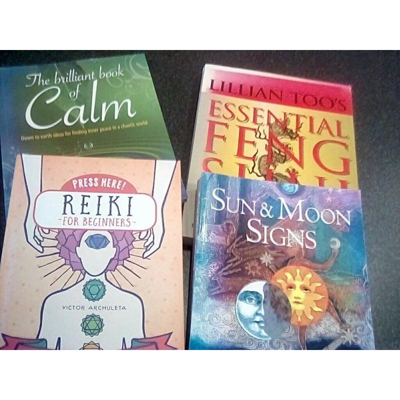BOOKS FENG SHUI/ REIKI/ SUN MOON SIGNS/CALM