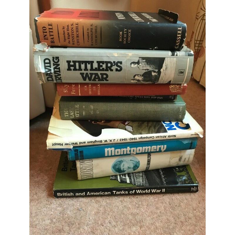 Large selection of war books
