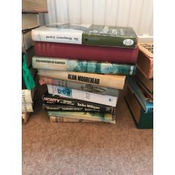 Large selection of war books