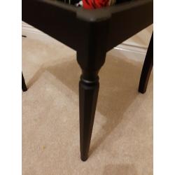 Black shabby chic chair