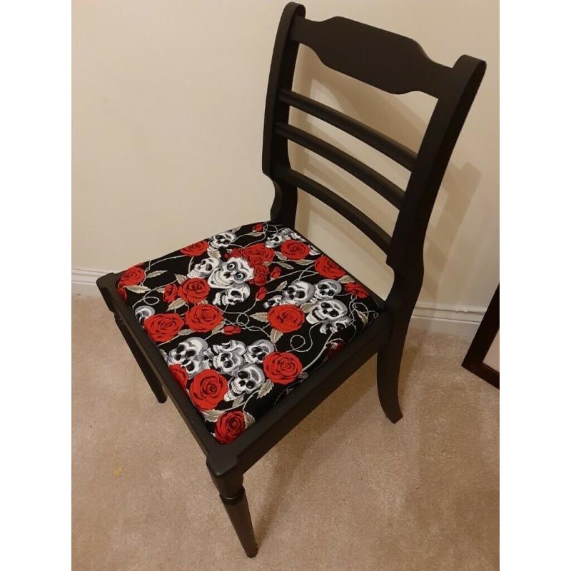 Black shabby chic chair