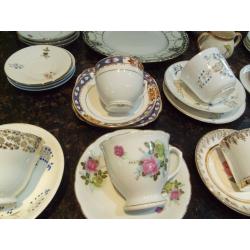 Large collection vintage china tableware to be sold as job lot ? see ALL photos