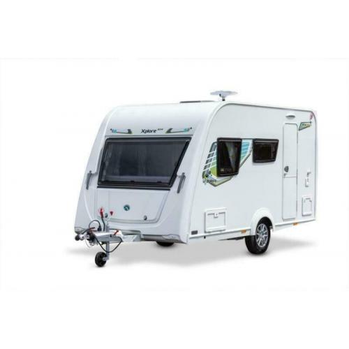 Elddis Xplore 304 2021 4 berth touring caravan, single axle.