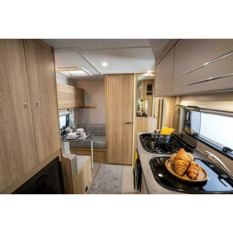 Elddis Xplore 304 2021 4 berth touring caravan, single axle.