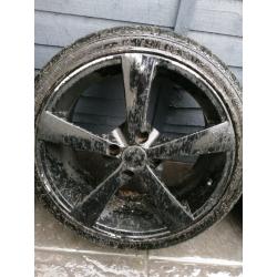 3 low profile tyres 205/40 17R like new