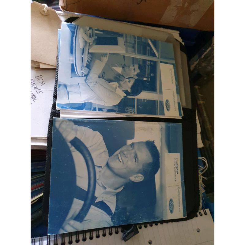 Ford transit mrk 7 van folder with books