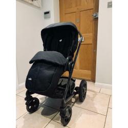 Joie Pram 3 in 1 Reading or Basingstoke pick-up (with carrycot, car seat with free car seat base)