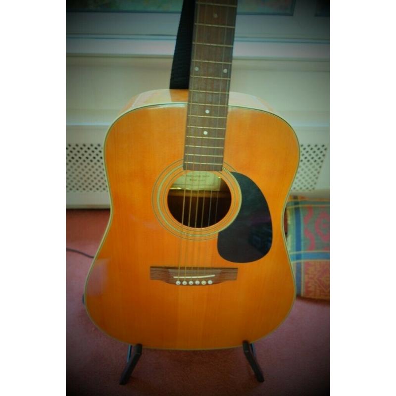 ACOUSTIC GUITAR BRAND 'ROYAL' INTERESTING GOOD QUALITY VINTAGE LIKELY 70'S / 80'S JAPANESE