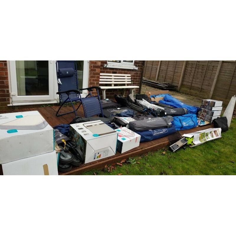 Pallet of mixed camping goods, approximately 50 items, BARGING!!!