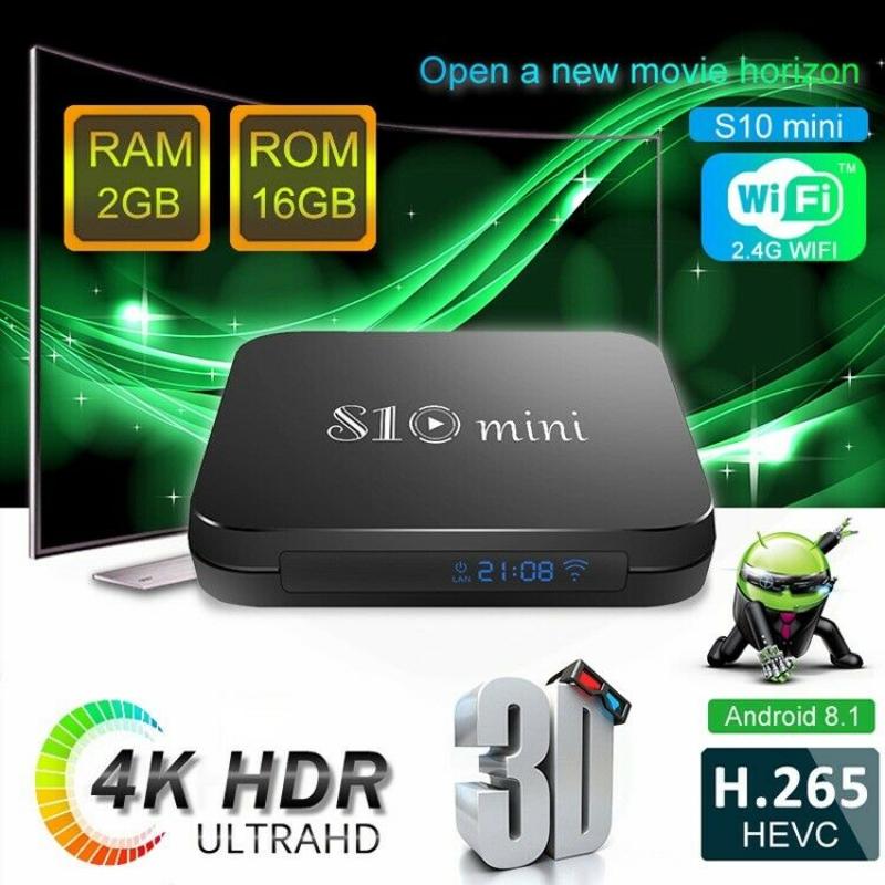 TV BOX S10 MINI 2+16GB Quad Core Amlogic S905W Android 8.1