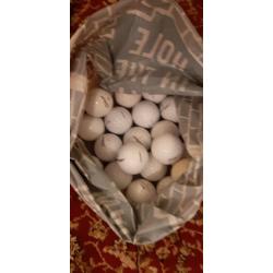 Golf Balls, assorted bag of 30 golfballs, various condition.