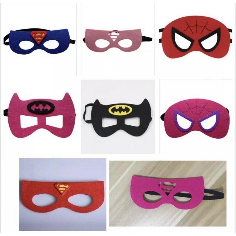 100 x Superhero kids eye masks Christmas gifts new stocking fillers