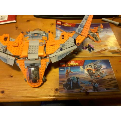 Lego 76107 and 76102 Guardians of the Galaxy ships