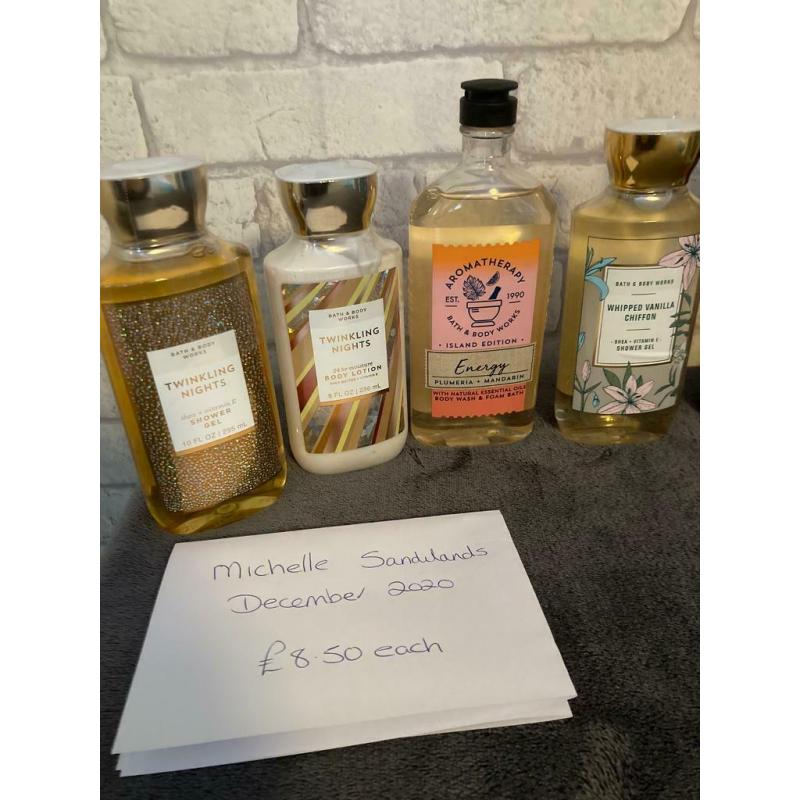 Bath & Body Works Body Care Items