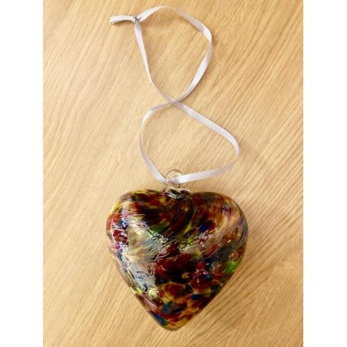 Friendship Heart from Sienna collection Hand crafted Art Glass
