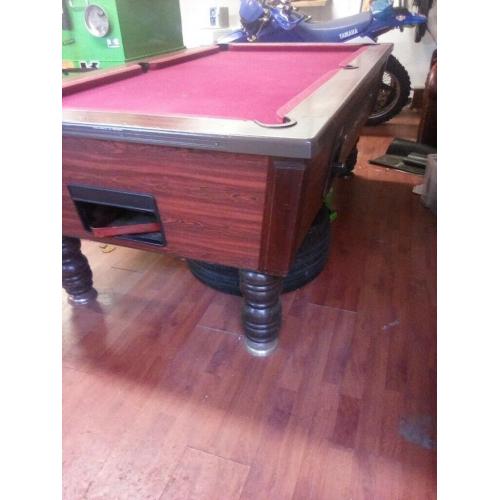 Pool table. Sold pending collection