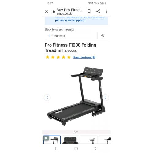 Folding treadmill