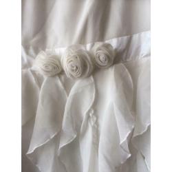 Age 11 white / cream prom dress. Bridesmaid. Party. Debenhams