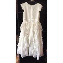 Age 11 white / cream prom dress. Bridesmaid. Party. Debenhams