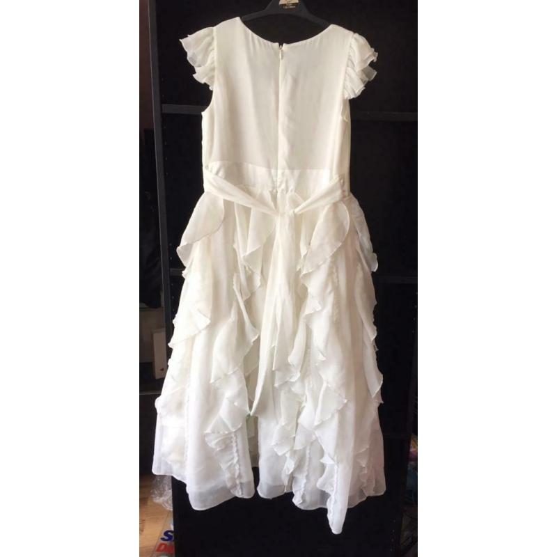 Age 11 white / cream prom dress. Bridesmaid. Party. Debenhams