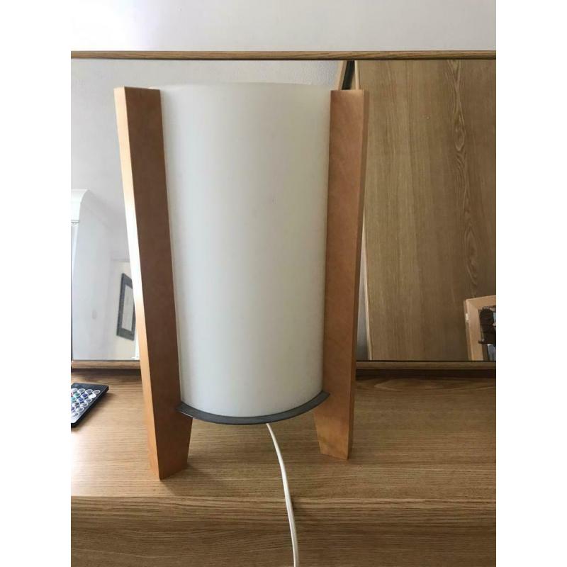 Ikea table. Lamp